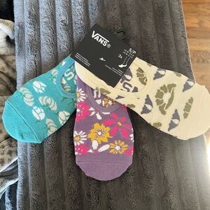 Vans 3-Pack No-Show Socks - Floral Theme